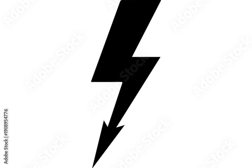 Free Download Bold Lightning Bolt Icon - Minimalist Vector Design - GFXLoad