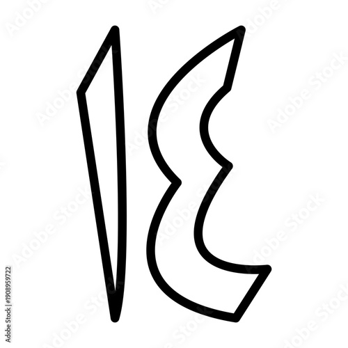 Arabic Number 14 Icon Design