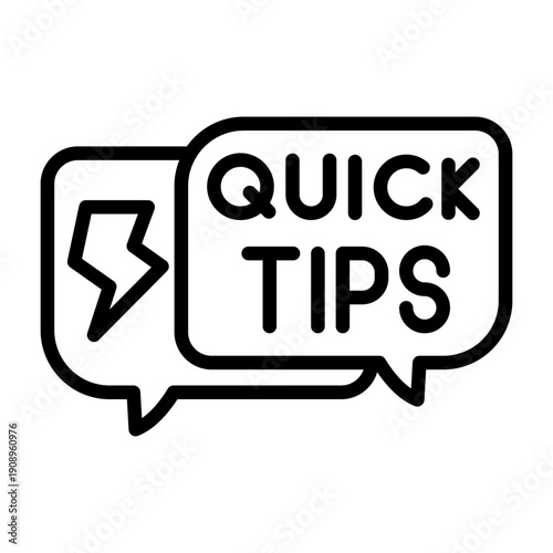 Quick Tips Icon Design