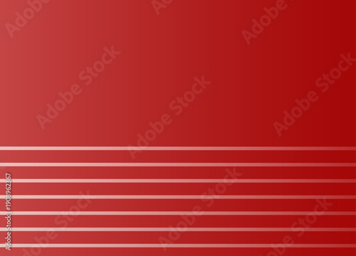 Abstract Red Background with Horizontal Lines.