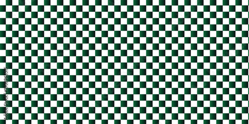 Green white gradient checkered seamless background. Green white graphic resource checkered pattern vector ilustartion art beautiful