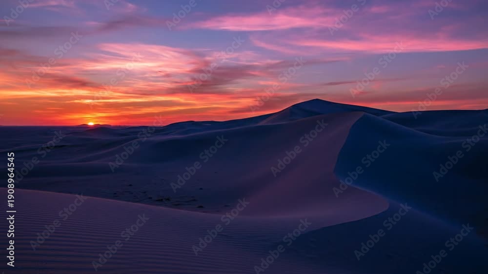 custom made wallpaper toronto digitalDesert sand dunes at sunset with vibrant orange sky and clouds