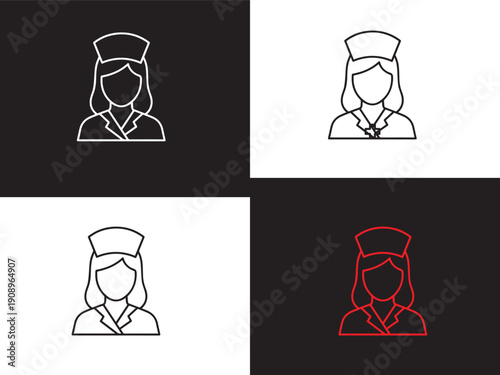 Health care line editable icon set. Vector illustration in modern thin line style of medical icons. Editable stroke.