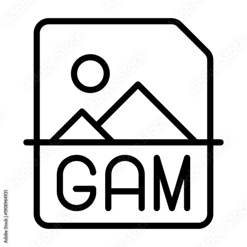 Bilde på lerret Gam Icon Design