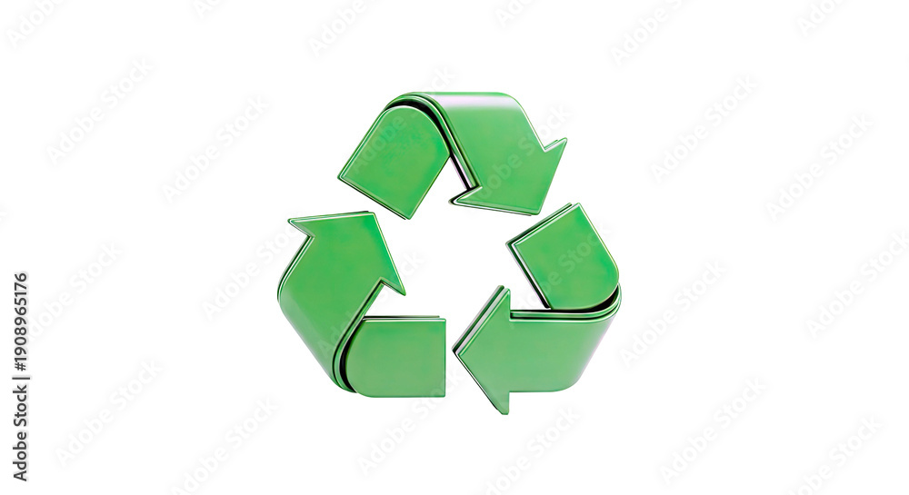 Obraz premium Green recycling symbol