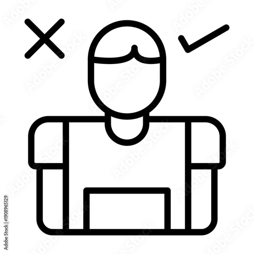 Conflicting Thoughts Icon Design