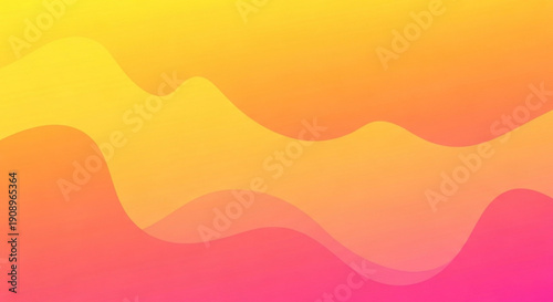 A vibrant and colorful abstract vector graphic with wavy lines in shades of yellow, orange, and pink.
