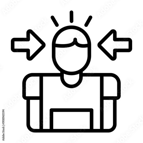 Conflicting Thoughts Icon Design