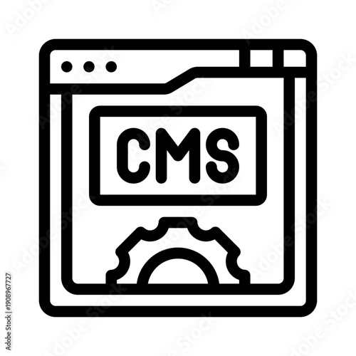 CMS line icon