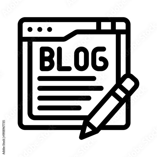 blog line icon