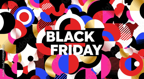 Black Friday Sale Abstract Geometric Background