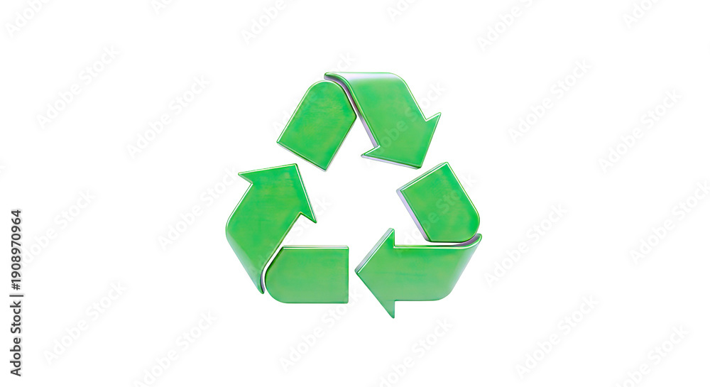Obraz premium Green Recycling Symbol