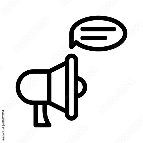 megaphone line icon