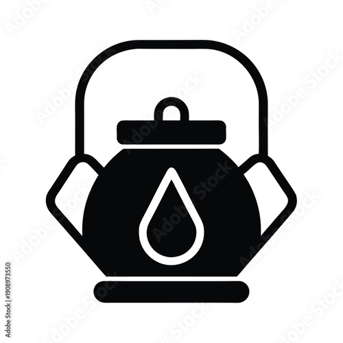 Camp Kettle Icon Vector Illustration