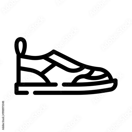 sneakers line icon