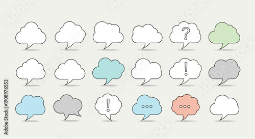 Cloud Speech Bubbles: Communication and Conversation