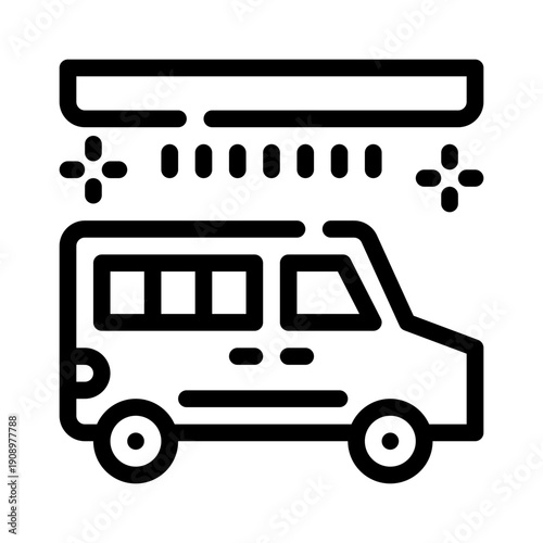 car wash line icon