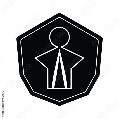 Mission Accomplished Silhouette Icon Vector Illustration