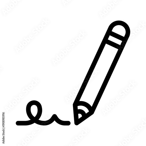 pencil line icon