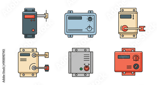 Inverter Line art digital illustration