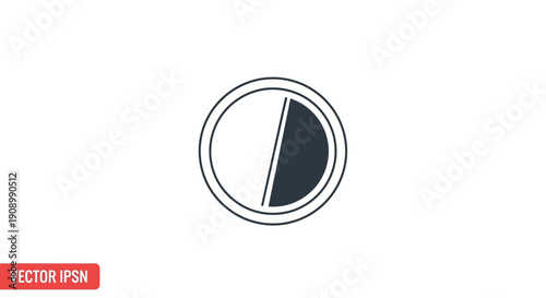 Contrast icon. Brightness adjustment symbol