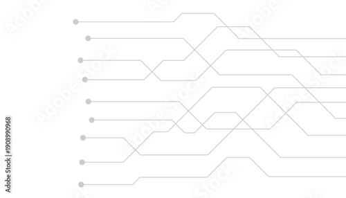 Abstract futuristic circuit board Illustration, Circuit board with various technology elements. Circuit board pattern for technology background. Vector illustration