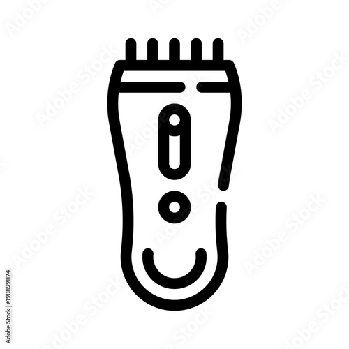 beard trimmer line icon