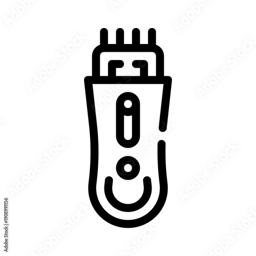 hair clippers line icon