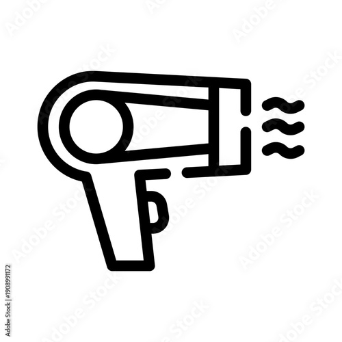 hairdryer line icon