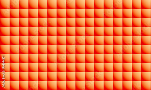 Orange tiled gradient abstract background, vibrant warm squares in repeating grid with glossy D effect and soft shadows, modern minimalist vibe ideal for digital backdrop, wallpaper, branding