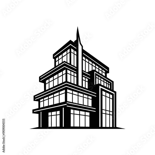 Obraz na plátne Modern multi storey building architecture design.