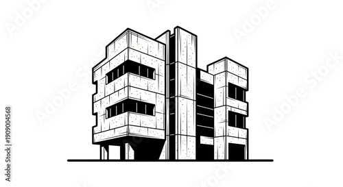 Photos Modern multi storey car park building.