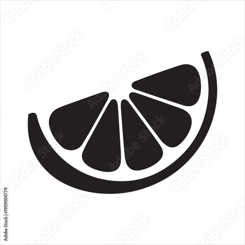 Fruit wedge Vector, Silhouette, Illustration