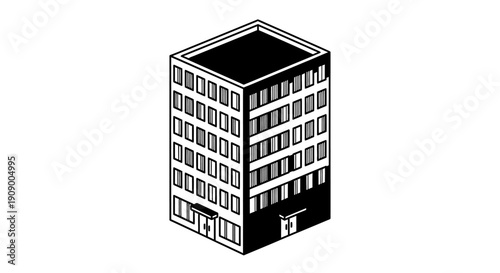 Modern High Rise Office Building Structure.