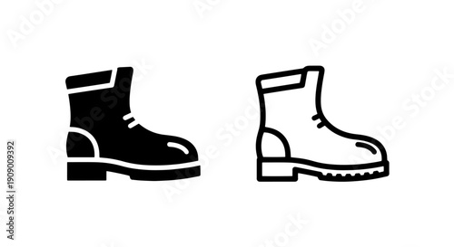 Durable Safety Work Boot Icon for Industrial Environments and Rough Terrain