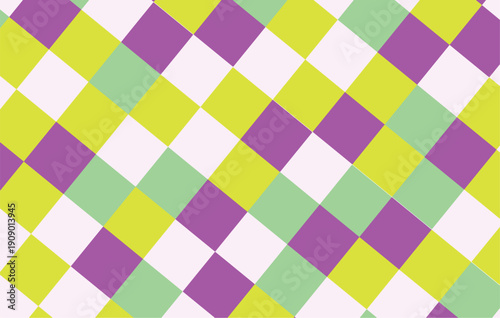 Wallpaper Mural Colorful checkered abstract  pattern. Geometric vector illustration
 Torontodigital.ca