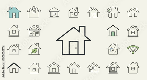 House Icons Set: Home Vector Symbols Collection