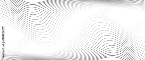 Vector digital futuristic abstract white geometric wave with lines..