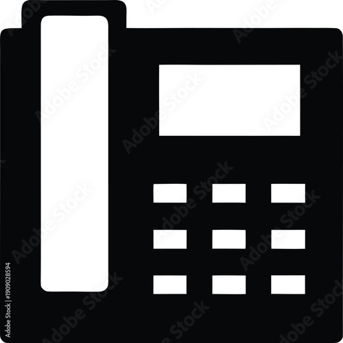 calculator silhouette vector illustration on transparent background