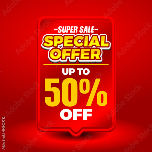 super sale special offer up to 50% off