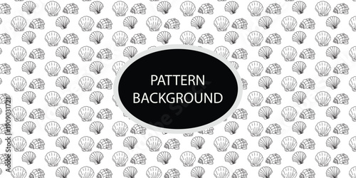 Sea shell pattern. Perfect for nautical themes, summer decoration, ocean prints, and beach style projects.
