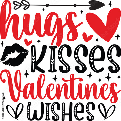 A white t-shirt with a valentines day design