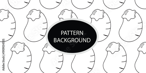 Outline black and white organ human pattern background design