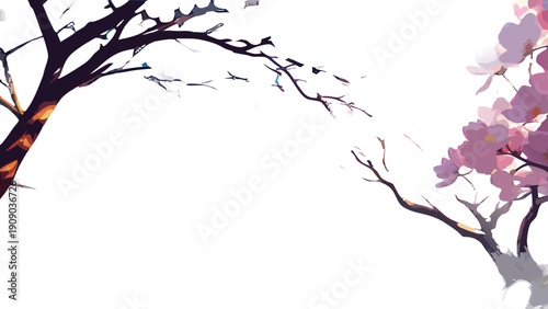 cherry blossom branch