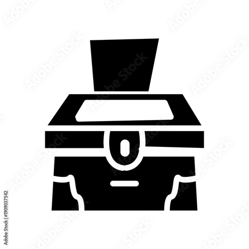 vector illustration of a charity box for infaq