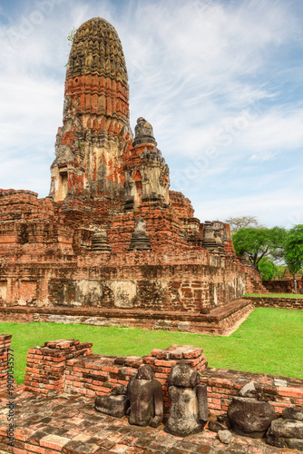 Wallpaper Mural Awesome tower (prang) of Wat Phra Ram in Ayutthaya, Thailand Torontodigital.ca