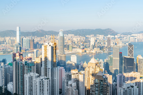Wallpaper Mural Awesome aerial view of Hong Kong from Victoria Peak Torontodigital.ca
