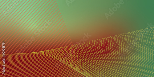 Green red and yellowgreen abstract grainy gradient background with black noisy texture