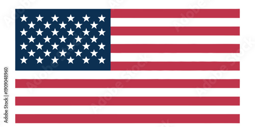 The flag of the United States of America waving in the wind
