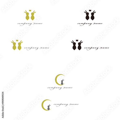 Cute Rabbit and Crescent Moon Logo Design for Dreamy Branding